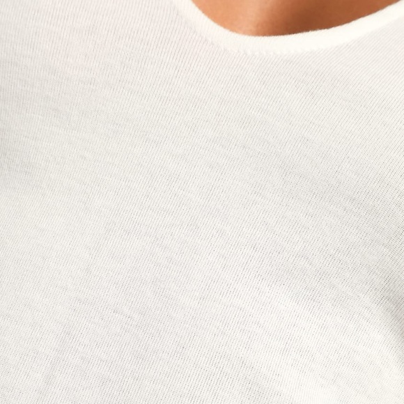 Free People Always Yours Ivory Short Sleeve Tee - Picture 6 of 9